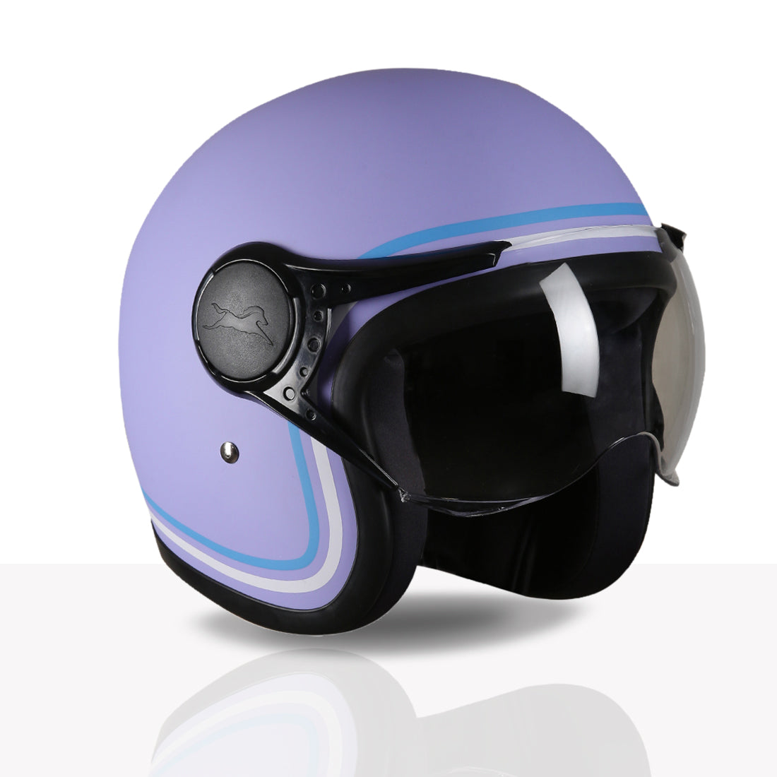 TVS MissFit Helmet for Women | Lightweight Ladies Helmet for Scooty | Stylish Girls Helmet with Extreme Comfort Fit | Women Helmet with Clear Visor | DOT & ISI Certified Helmet for Woman